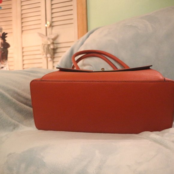 Kate Spade Orange Shopper Tote Bag - Picture 6 of 8